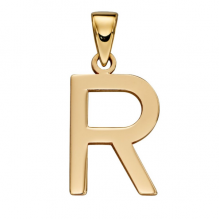 Gold Letter 'R' Pendant